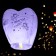 Wish flashlight "I love you" heart, purple