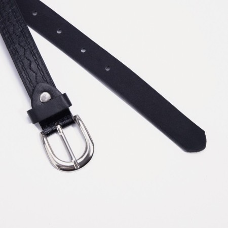 Building belt, width 2.1 cm, screw, buckle metal, black color-1
