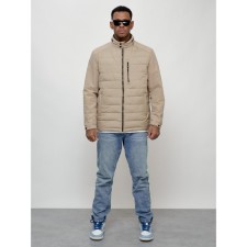 Male spring jacket, size 48, beige color
