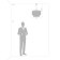 Chandelier 60W, 8XE14, 44.4x45 cm, gold