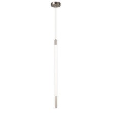 Suspension Indigo lamp, 14008/1p Nickel. 1x10WW, LED, 1000LM, 4000K, 100x100x695/1600 mm, white matte color