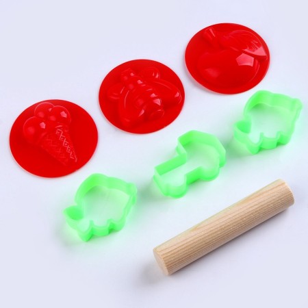 Sculpting dough 7 colors, 70 gr., With molds-3