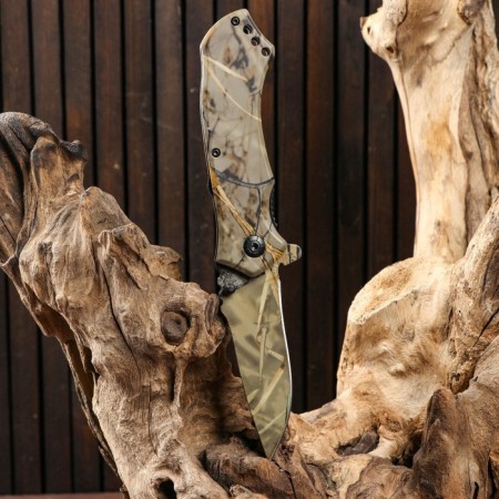 Folding “camouflage” knife 20.6cm, 86mm blade/2.6 mm