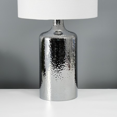 Hand lamp with lampshade RISALUX "SLIN", E27, 40 W, chrome, 30 × 30 × 58 cm-2