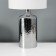 Hand lamp with lampshade RISALUX "SLIN", E27, 40 W, chrome, 30 × 30 × 58 cm