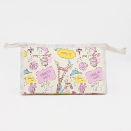 Lightning cosmetic bag, beige color-1