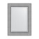 Mirror with fatset in a baguette frame, silver chain mail 88 mm, 57x77 cm