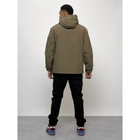 Sports male jacket, size 48, dark beige color-3