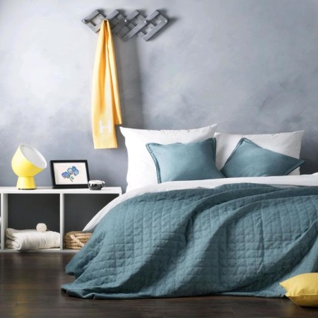 Set "Ibiza": a bedspread 160 x 220 cm, pillowcases 40 x 40 cm - 2 pcs, blue-1