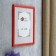 Photo frame pine С14 21x30 cm, 016 scarlet (plastic screen)