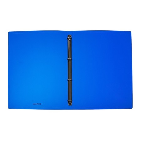 Folder on 4 rings A4, 24 mm, 550 μm, Erichkrause Diamond Total Blue, embossing, blue-3