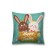 Decorative pillowcase "Bunnies in the basket", on a zipper, size 45x45 cm
