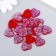 Decor for creativity Plastic "Heart" holography red set 20 pcs 1.6x1.6 cm
