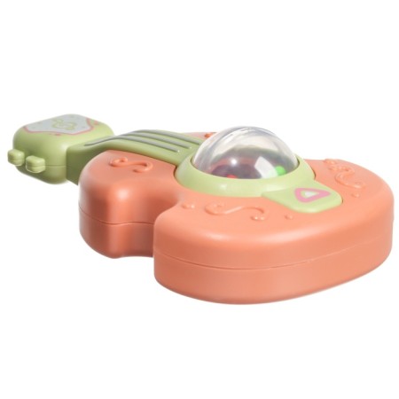 The rattle "Guitar", 12 cm, orange color, crush me-2