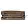 Women's wallet, size 10.6x20 cm, n/k, brown safyan/brown light Safyan