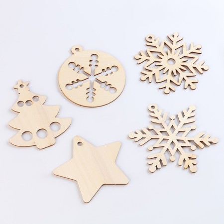 Set for creativity "Draw in the EBRU technique" New Year, A5+5 Christmas tree decorations-3