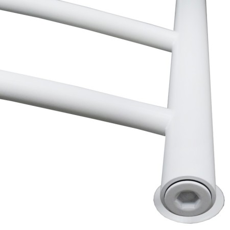 Water towel "Sanprise" Classic P6, 500x800 mm, side connector., White matte-2