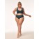 Panties Thong Women's Mirey String, size 54-56, emerald color
