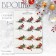 New Year's Brooch "Deer" soaring, color mix (indivisible packing 12 pcs., Price per pcs.)
