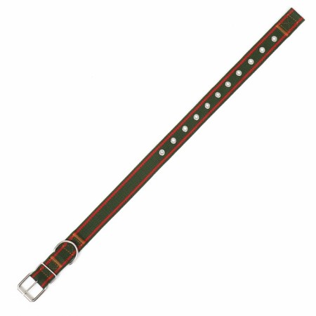Collar of tarpaulin dimensionless single -layer, 68 x 3 cm, khaki/red-3
