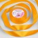 Satin tape, 25 mm × 23 ± 1 m, color yellow-orange No. 17