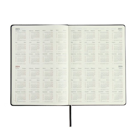 The weekly dated 2025, A4, 64 sheets, Devente.emblem, a solid cover of artificial leather with foam, lies, cream block 70 g/m2, black-4