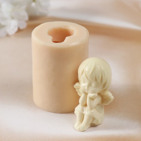 Silicone Mold "Angel is missing" 6x4x4 cm-3