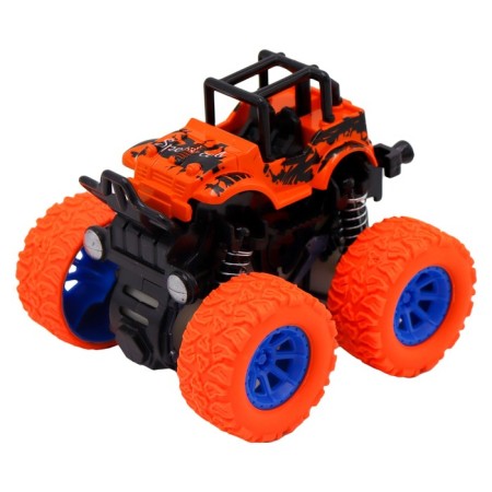 Friction Funky Toys Camouflage machine, 4x4, orange color
