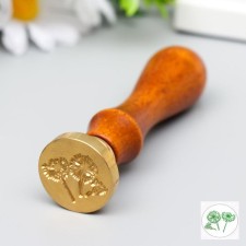 Printing for wax with a wooden handle 