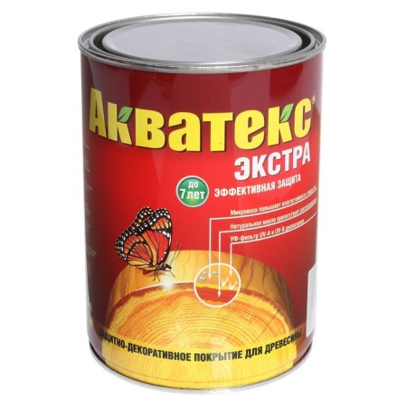 Protective-decorative coating for wood, white, 0.8 liters
