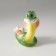 Souvenir ceramics "Green cobra with heart - love" 4x7.5x8 cm