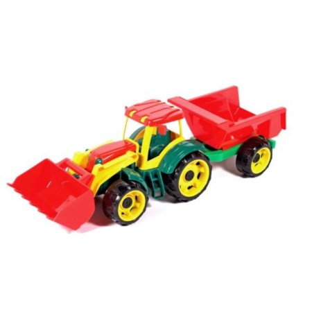 Tractor "Worker", with a trailer, mix-5