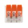 Universal compact terminal of QMS 221-413, 3-wire up to 4.0 mm² (20 pcs./Union) Rexant