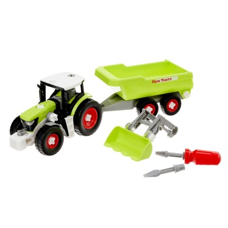 The designer of the screw "Farmer Tractor", with a screwdriver and nozzle, 2 assembly options-1