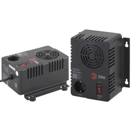 The voltage stabilizer is compact, universal, 160-260V/220V, 1000V