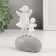 Souvenir Polystone "Mom-Angel with a daughter on a pebble" 7.4x4.5x10.5 cm