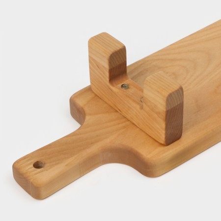Serving board with ADELICA handle, on legs, 38 × 10 × 6 cm, birch-11