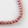 Glass beads, set 140 pcs., Size 1 pc. - 6 mm, pink color