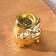 Supply for incense powder and cones "owl", golden, 7x7x3.5 cm