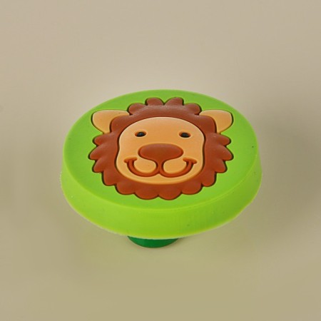 Handle Baby button KID 016, "lion", rubber-2