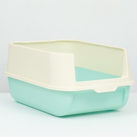 The toilet is closed with a folding top of 36 x 51 x 34 cm, blue-3