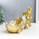 Souvenir Polystone stand for the bottle "Elephant with a chariot" 17.5x22.5x10.5 cm