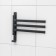 Loft towel holder, 3 knitting needles, black color