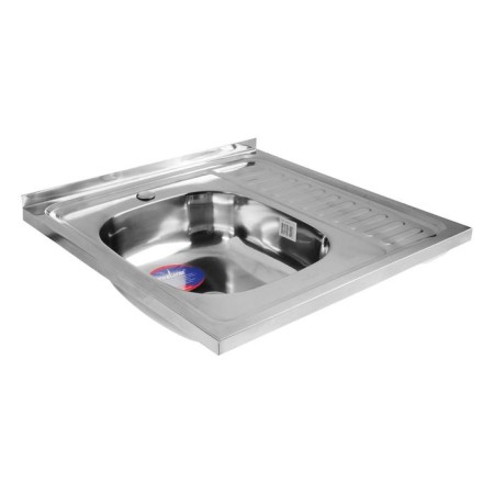 Kitchen sink Mixline 527967, invoice, thickness 0.4 mm, 60x60x16 cm, left, release 1 1/2 "-1