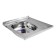 Kitchen sink Mixline 527967, invoice, thickness 0.4 mm, 60x60x16 cm, left, release 1 1/2 "