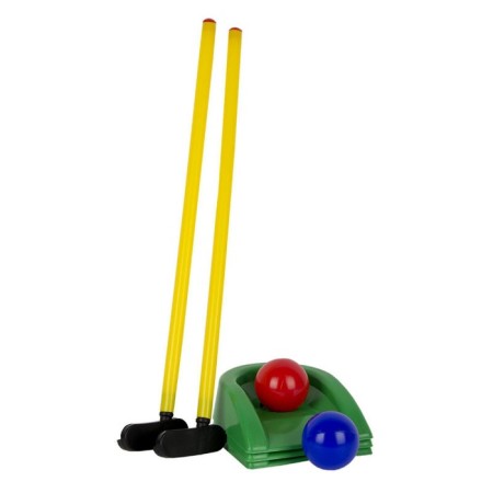 Game set "Mini - golf" club 2 pieces, hole 3 pieces, ball 2 pieces