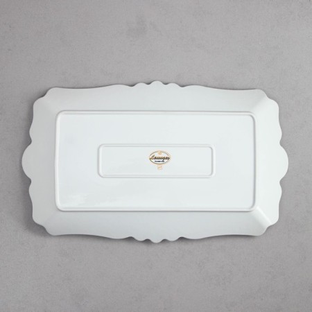 Блюдо Veronica Rectangular, белое, фарфор, Иран-3