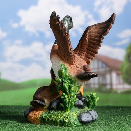 Garden figure "Duck with Selezem" 35cm-2