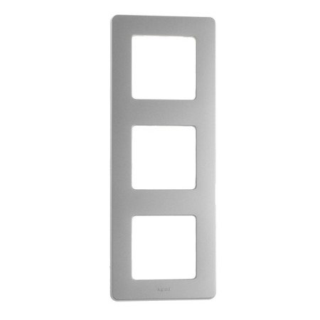 Frame Legrand Inspiria, 3 post, aluminum