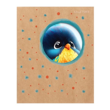 Notebook of 48 sheets in the Circle cage, cardboard cover, cutting, block 60 g/m2, mix-6